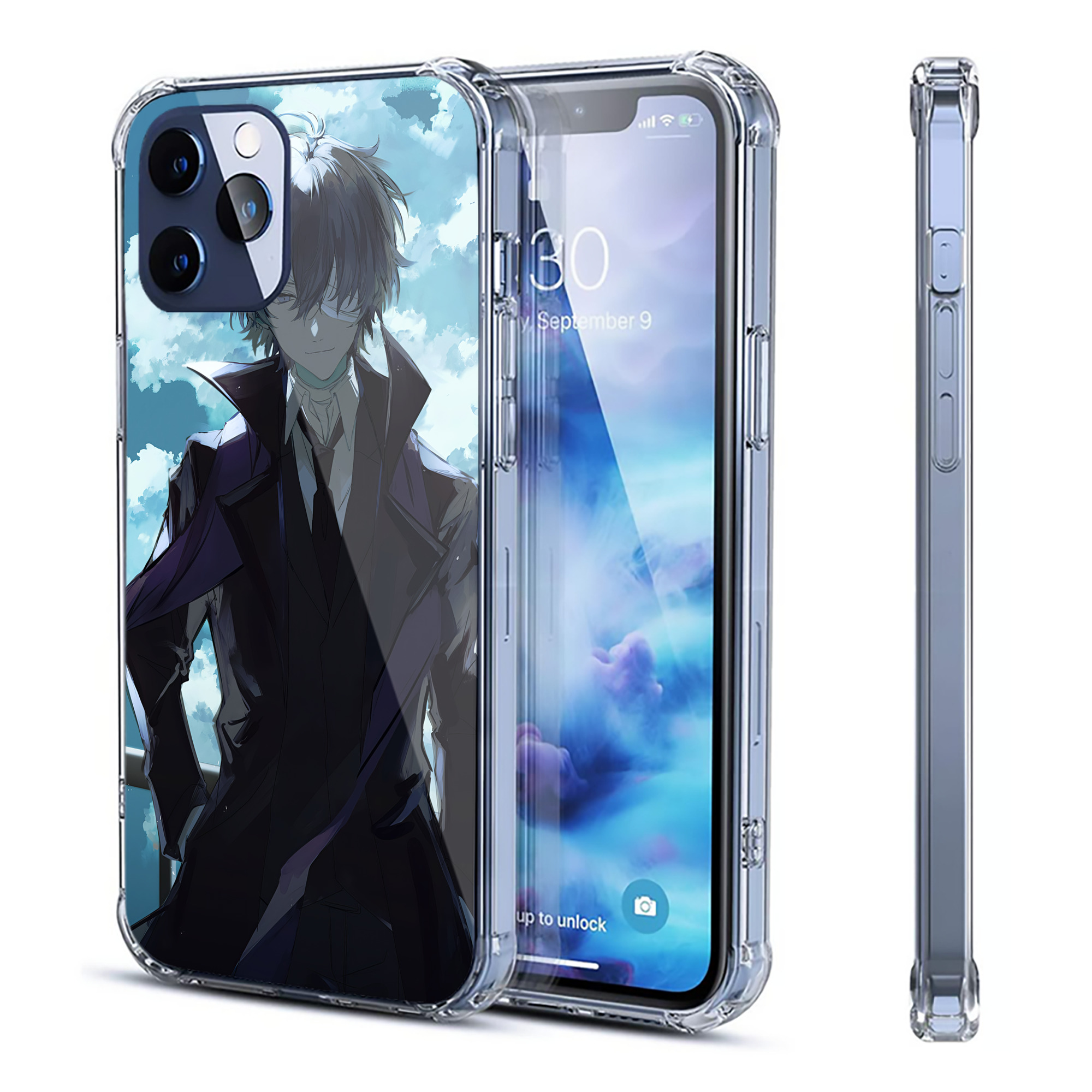（画像用） 文豪ストレイドッグス Bungo Stray Dogs 【iPhone 12シリーズ対応】透明スマホケース（クリアソフトケース）